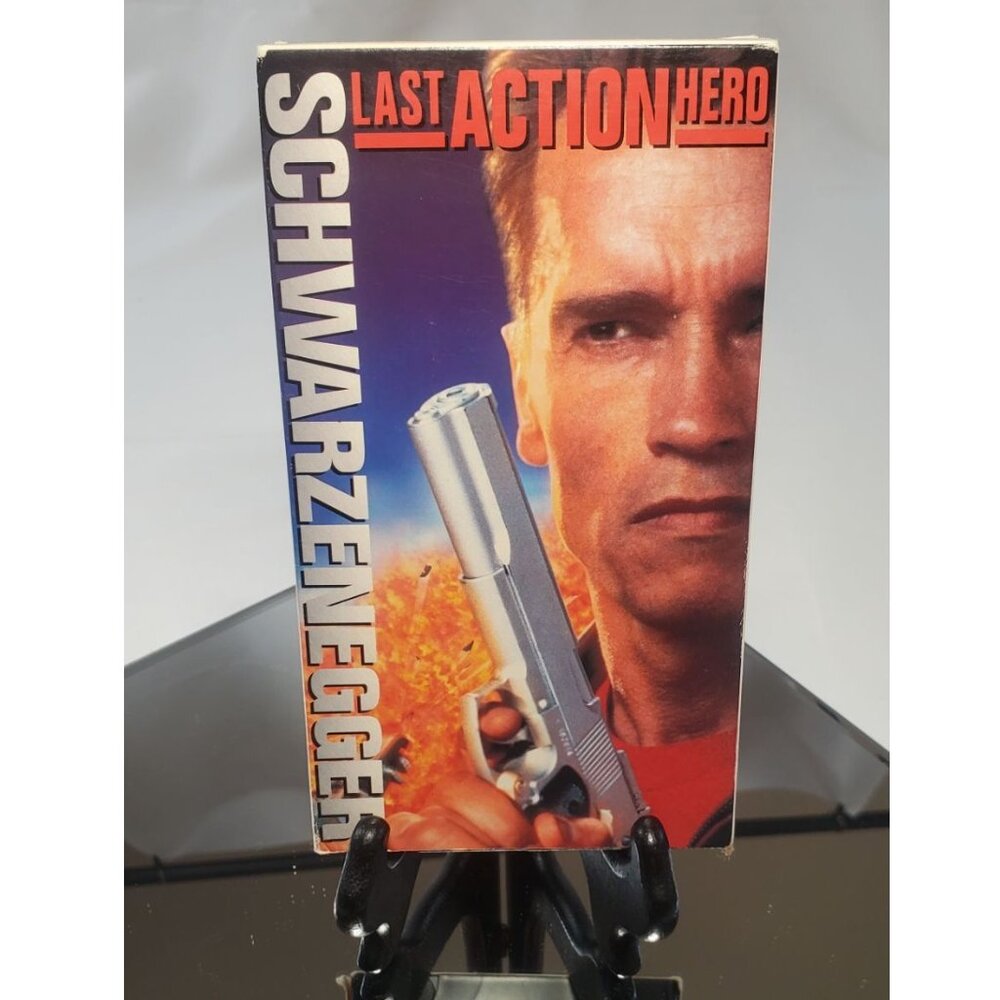 Last Action Hero VHS Tape Arnold Schwarzen 1993 Watermark